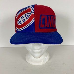 Vintage Montreal Canadiens American Needle Snapback Hat Cap NHL Hockey Wool